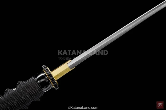 Authentic samurai katana crafted from medium carbon steel