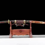 Kōsai no Tachi samurai katana with red spring steel blade