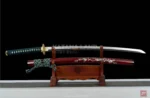 Red Samurai Katana with Mirror Finish