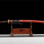Crimson Mirror Katana with Manganese Blade