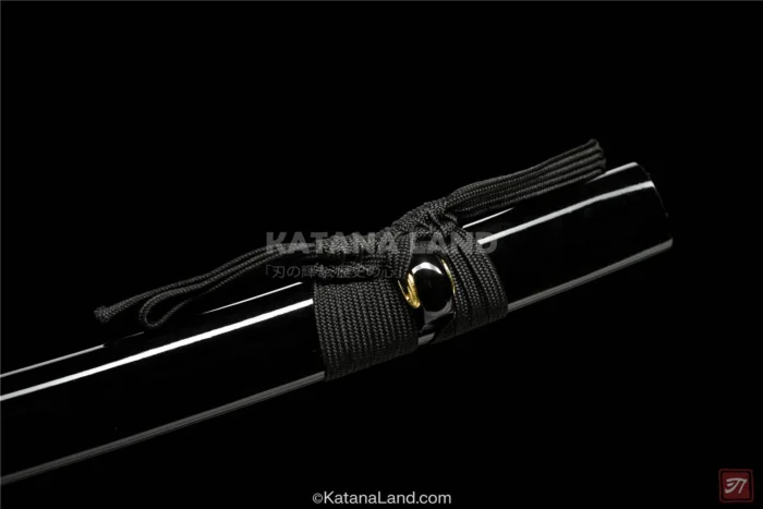 Impressive Black Medium Carbon Steel Katana