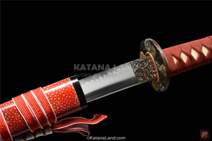 Stunning black finish on Kozakura no Tachi katana