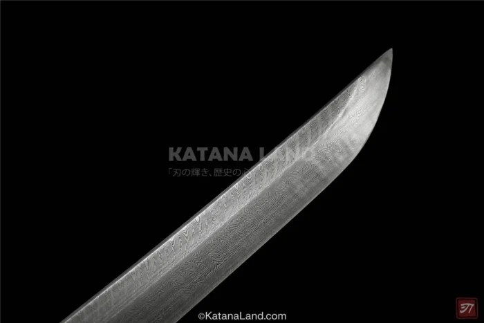 Unique gray Tora Tachi katana with steel blade
