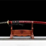 Kagetsu Tachi katana with Damascus steel blade