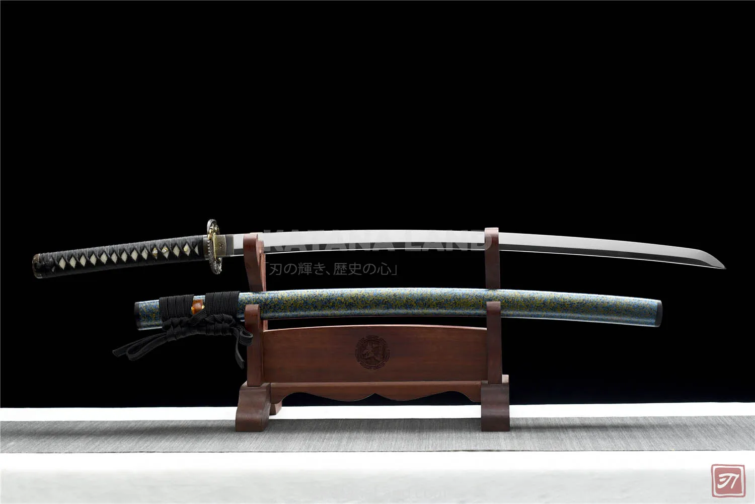 Purple Samurai Katana with Mirror Finish