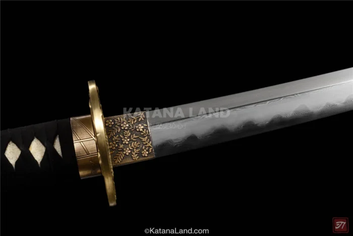 Elegant green katana for martial arts