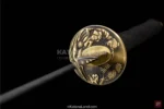 Samurai katana with exquisite Hamon on blade