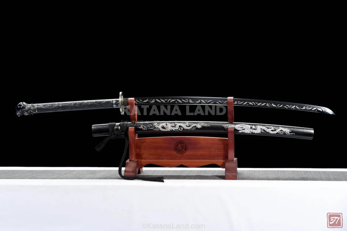 Black Samurai Katana Featuring BO-HI