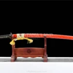 Flame Devourer Katana with Damascus steel blade