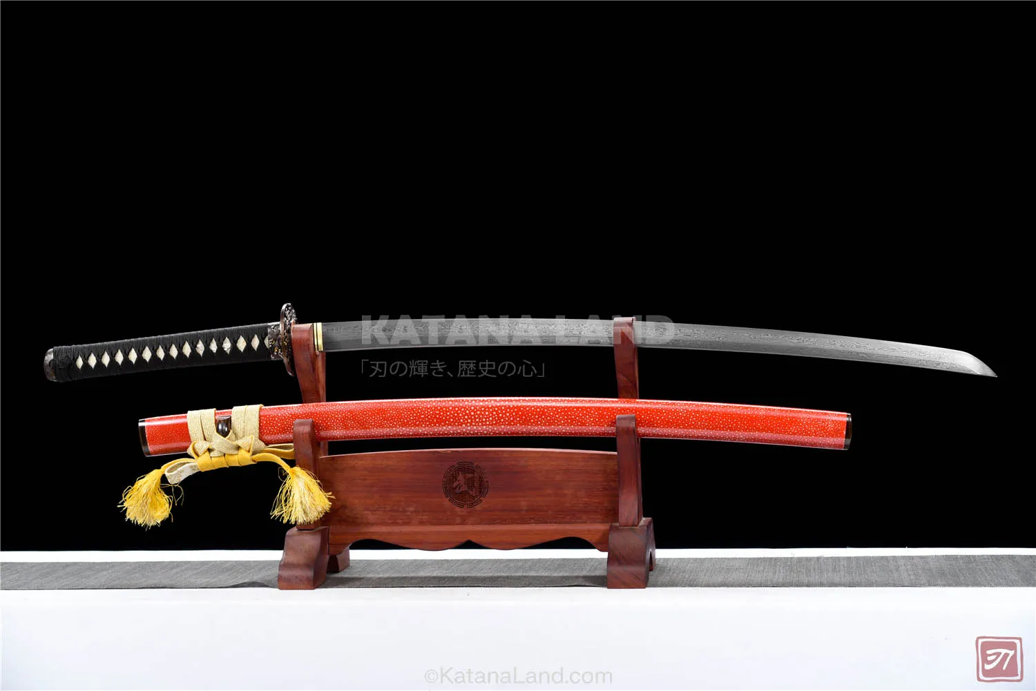 Orange Hamon katana sword