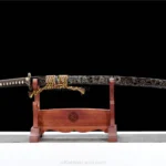 Ryū no Kage katana with Damascus steel blade