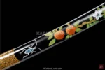 Durable Black Katana Sword with BO-HI