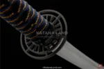 Traditional Japanese katana in vibrant yellow