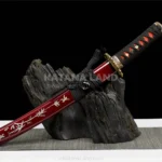 Bamboo Katana with Damascus steel blade