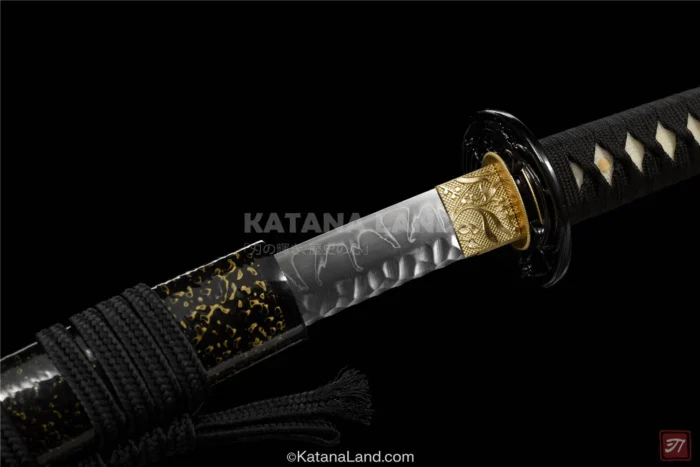 Elegant Black Blade Samurai Katana