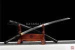 Kagetora Black Katana with Hamon Feature