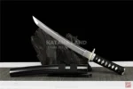 Damascus steel katana sword with BO-HI