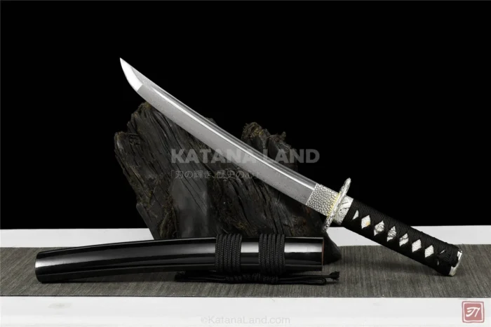 Damascus steel katana sword with BO-HI