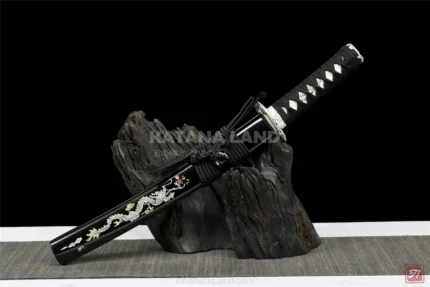 Shoryu Tanto Katana with Damascus steel blade