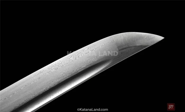 Traditional samurai katana with Hamon