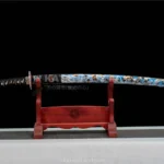 Kage no Tsurugi Katana with Damascus steel blade