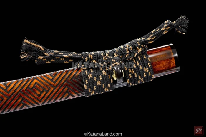 Decorative Ryū no Tachi katana with traditional features