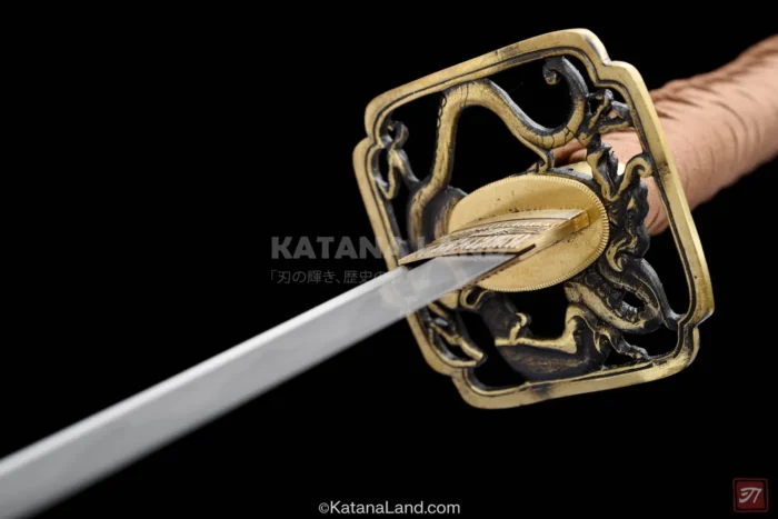 Exquisite red katana, perfect for display