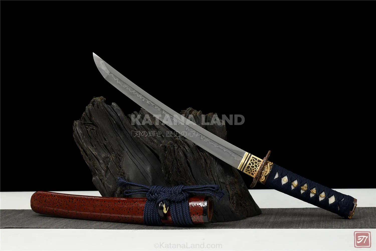 Red Hamon Samurai Katana