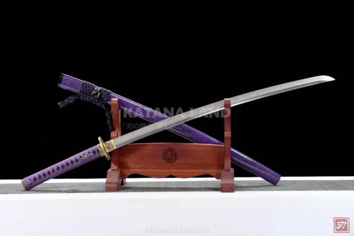 Elegant Purple Blade of Fallen Angel Katana