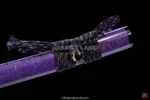 Purple Handle Samurai Katana with Elegant Design