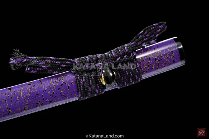 Purple Handle Samurai Katana with Elegant Design