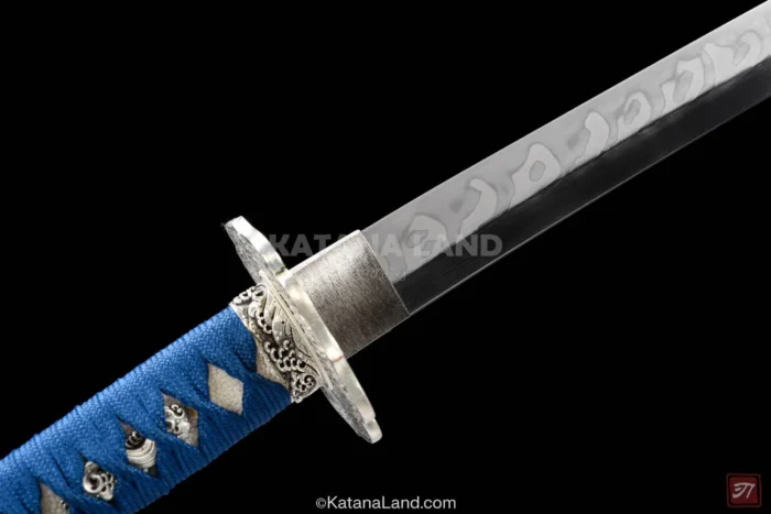 Beautiful blue katana with unique features