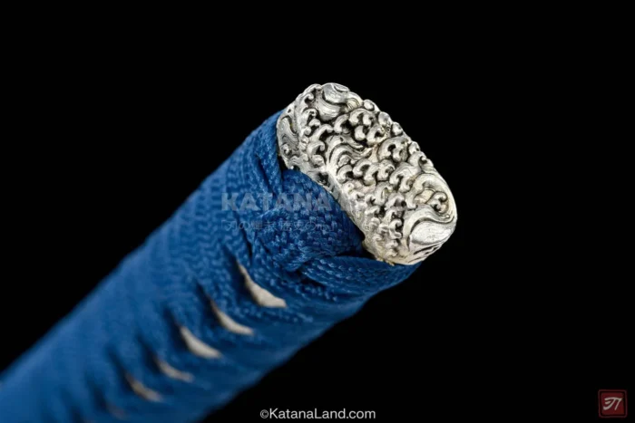 Decorative katana sword with blue accents