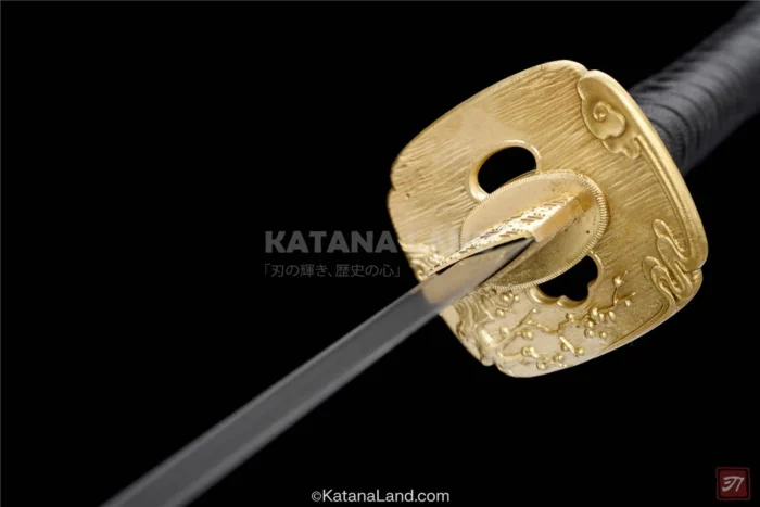 Beautifully crafted bronze katana sword