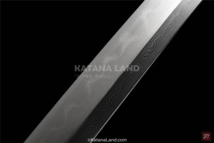 Elegant purple katana sword