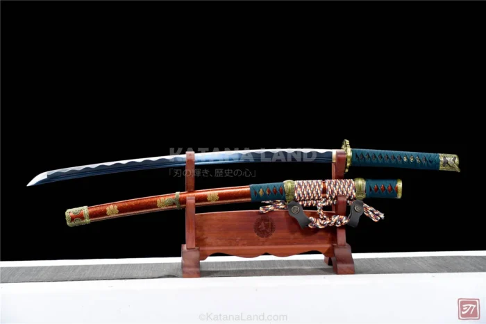 Bronze Colored Samurai Katana with Hamon