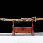 Ten'yū no Tachi katana sword with Damascus steel blade