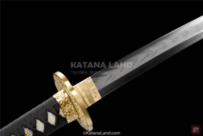 Stunning Black Blade Katana with Hamon Finish