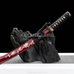 Tsurumaru Kenjiro katana with Damascus steel blade