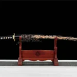 Ryushin Katana - Black Damascus Steel Samurai Katana