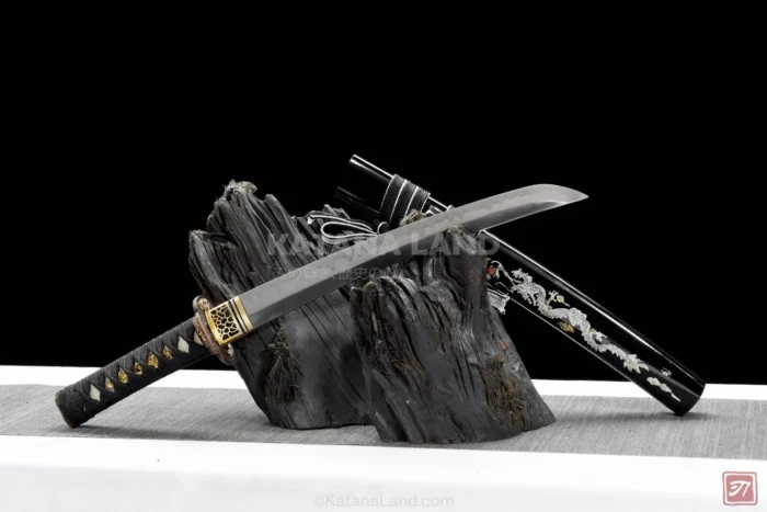 Hell Black Dragon Sword with Traditional Hamon