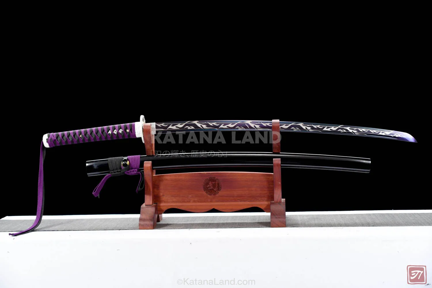 Amethyst Byakko Katana with Manganese Blade