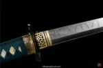 Handcrafted katana swords with distinctive Hamon design