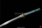 Premium samurai katana featuring a beautiful Hamon finish