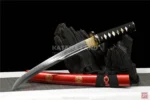 Red Samurai Katana with BO-HI Design