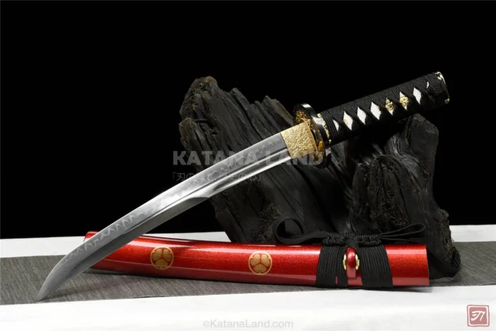 Red Samurai Katana with BO-HI Design