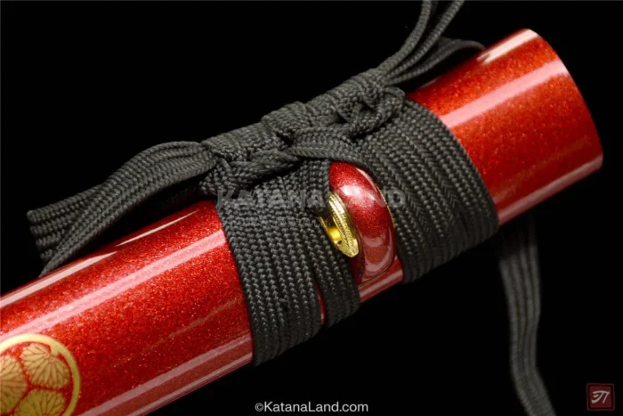 Striking Red Blade Samurai Katana with Unique Features