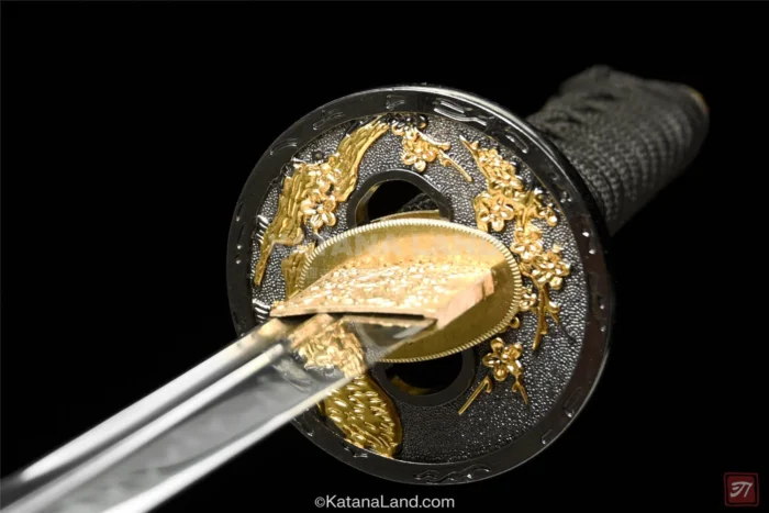Stylish Red Katana with Classic BO-HI Feature