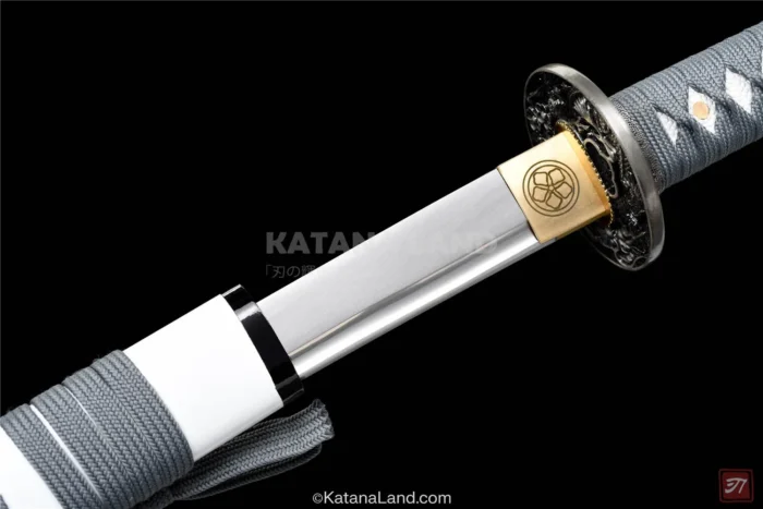 Traditional Yamato Aoi Katana with White Finish