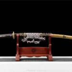 Mokuno Tachi katana with Damascus steel blade